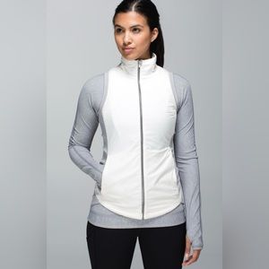 NWT Lululemon rebel runner vest, ghost slate stripe, size 6